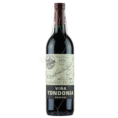 Vina Tondonia Tinto Reserva 2005, Вино красное сухое, 0,375 л