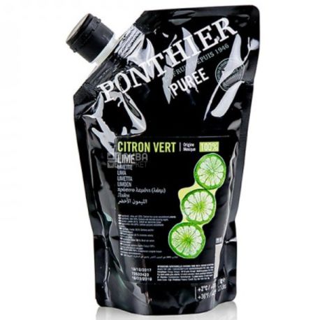 Ponthier, Fruit chilled mashed potatoes, Lime, 1 kg