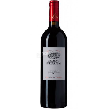 Chateau Brisson 2013, Вино червоне сухе, 0,75 л