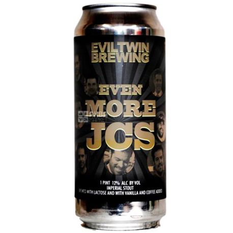 Evil Twin Brewing, Пиво, 12%, Even More JC's, 473 мл
