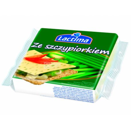 Lactima, Сыр тостовый с зеленью, 130 г 