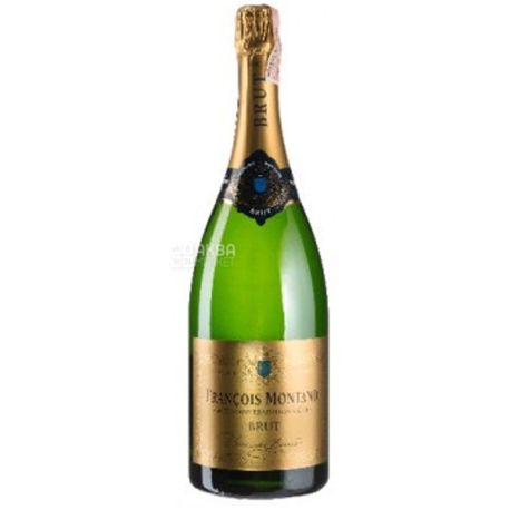 Brut Blanc de Blancs, Francois Montand, ігристе вино, 1,5 л