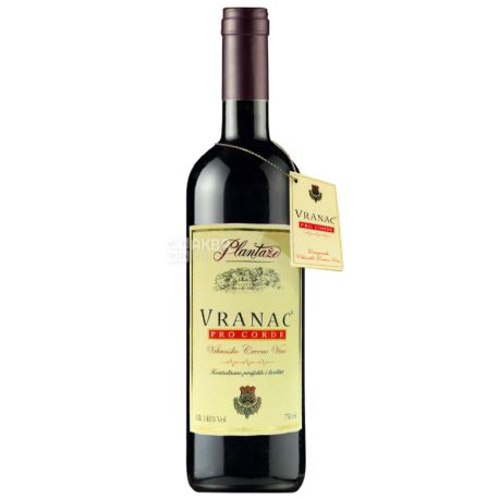 Plantaze, Vranac Pro Corde, Вино красное сухое, 0,75 л 