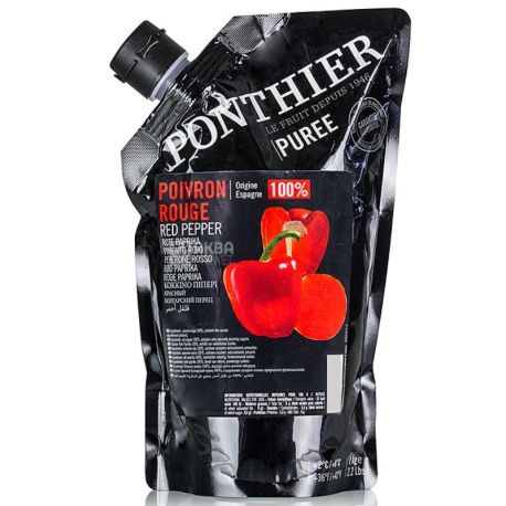 Ponthier, Пюре Красный перец охлажденное, 1 кг