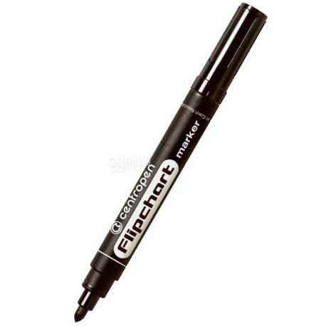 Centropen, Маркер для фліпчартів, чорний, 2,5 мм