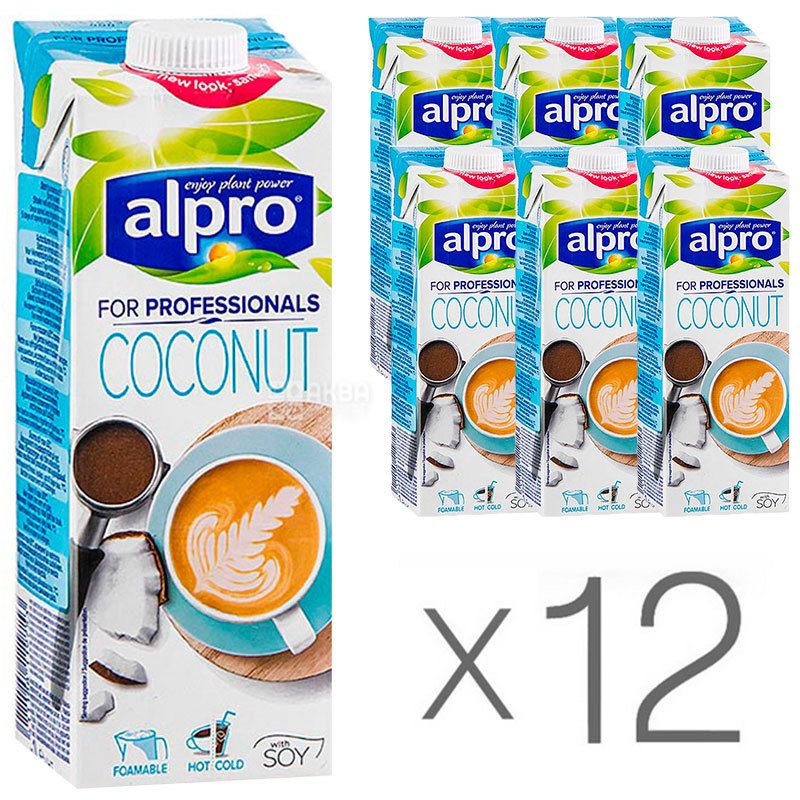 Купить Alpro, Coconut for Professionals, Упаковка 12 шт. по 1 л, Алпро ...