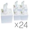 Mirus Cube, 24 упаковки по 75 шт., Серветки косметичні Мірус, двошарові, 20х17 см, білі