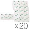 Kokhavinka, Two-layer paper towels, V-folds, white, 20 packs of 160 sheets each
