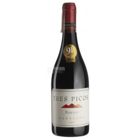 Tres Picos, Bodegas Borsao, Вино красное сухое, 0,75 л