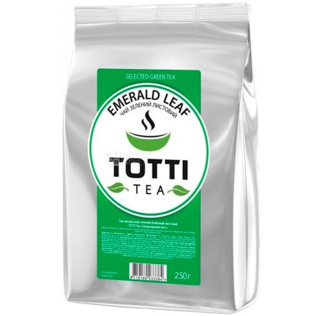 Зеленый чай, Emerald Leaf, 250 г, Чай Тотти, Изумрудный лист, зеленый