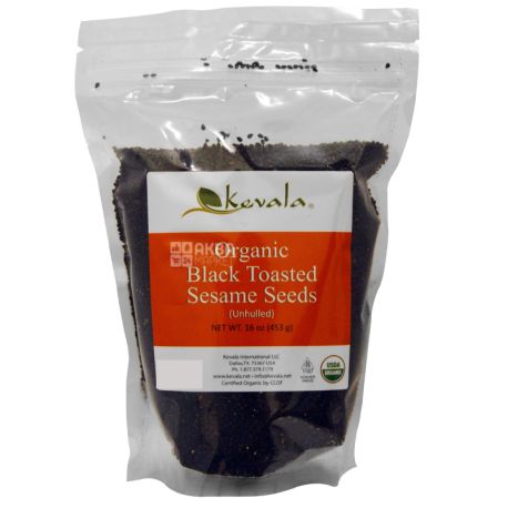 Kevala, Sesame Black Roasted Organic, 453 g
