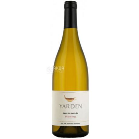Chardonnay Yarden, Golan Heights Winery, Вино біле сухе, 0,75 л