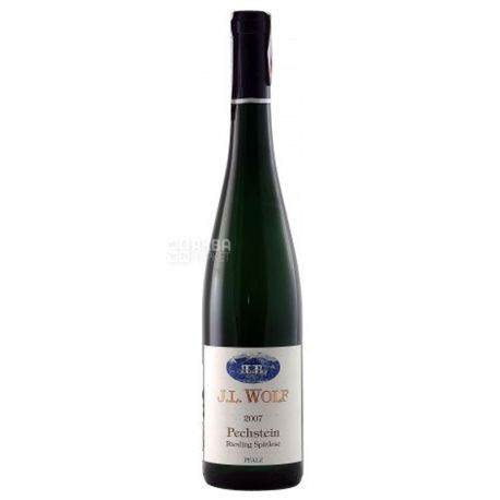 J.L.Wolf, Riesling Pechstein Forster Spatlese trocken, Вино белое полусухое, 0,75 л