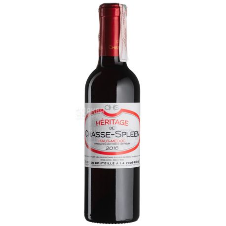 L'Heritage de Chasse Spleen 2016, Вино червоне сухе, 0,375 л