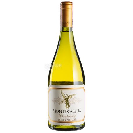 Montes, Chardonnay Alpha, Вино біле сухе, 0,75 л