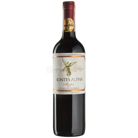 Merlot Alpha, Montes, Вино червоне сухе, 0,75 л