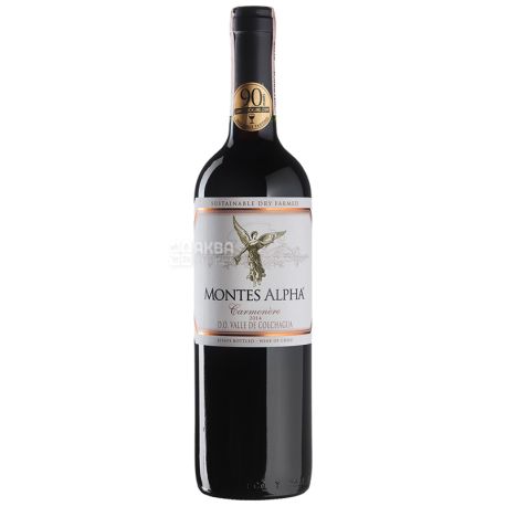 Carmenere Alpha, Montes, Вино червоне сухе, 0,75 л