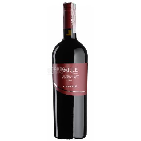 Cantele, Varius Susumaniello Negroamaro, Вино червоне сухе, 0,75 л