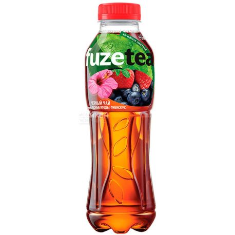 Fuzetea, 1 л, Чай Фьюзти холодный, черный, Лесные ягоды и гибискус