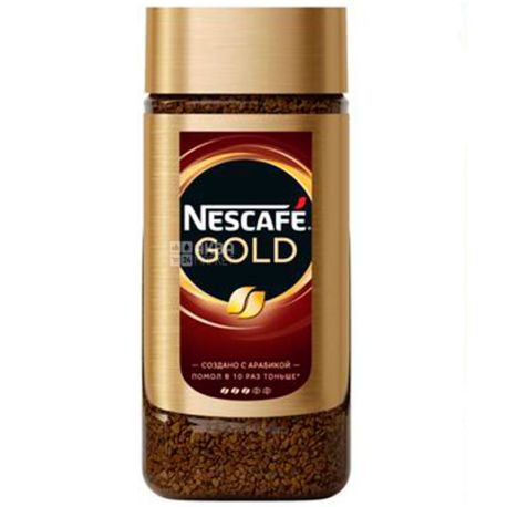Nescafe Gold, 95 г, Кофе Нескафе Голд, растворимый, стекло