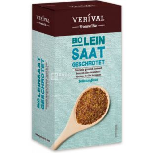 Verival, Семена льна молотые, органические, 250 г