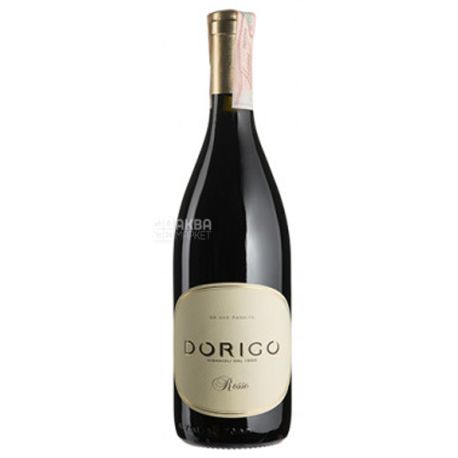 Dorigo Rosso, Вино червоне напівсухе, 0,75л