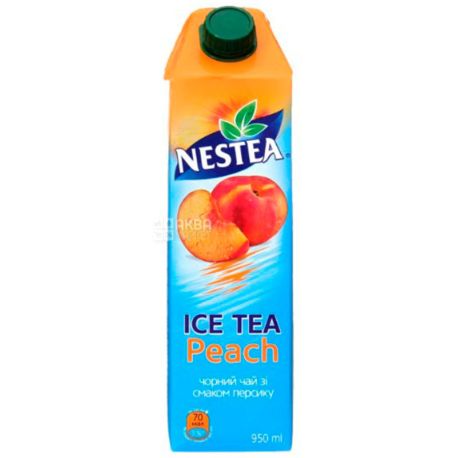 Nestea Peach, 0,95 л, Чай Нести холодный черный, Персик
