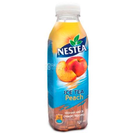 Nestea Peach, 0,5 л, Чай Нести холодний чорний, Персик