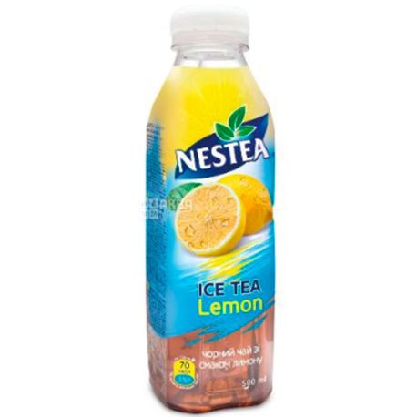 Nestea Lemon, 0,5 л, Чай Нести холодний чорний, Лимон
