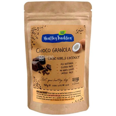 Healthy Tradition, Сніданок сухий, Какао Кокос, 160 г