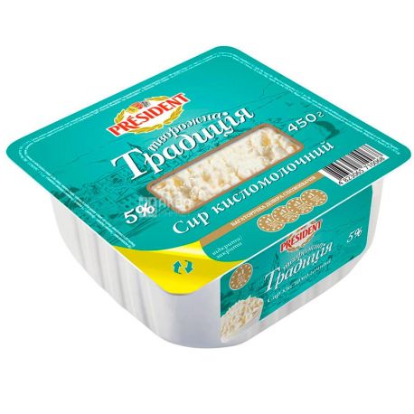 President, Сирна традиція, Сир кисломолочний, 450 г