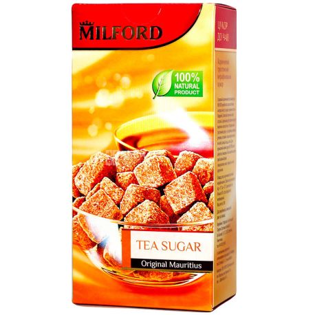 Milford, 500 г, Цукор кусковий тростинний, рафінований, коричневий