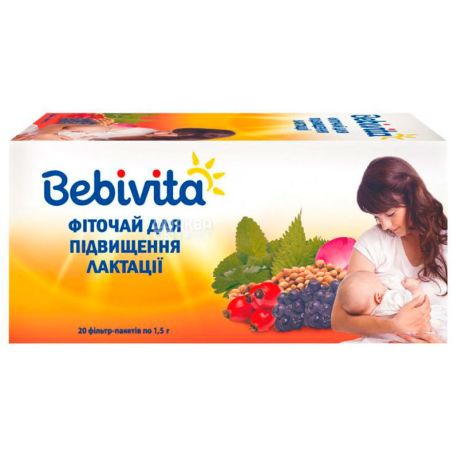 Bebivita, Фиточай для лактации, 20 пак., Чай Бебивита для кормящих мам