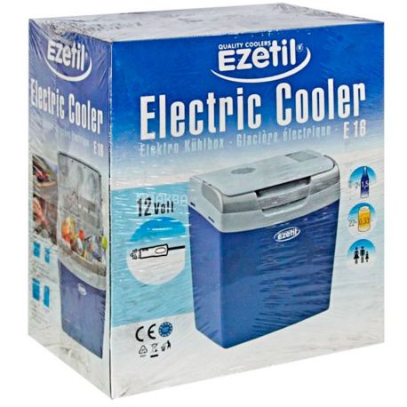 Ezetil, Electric Cooler E-16, 12V, Автохолодильник Езетіл, термоелектричний, 16 л