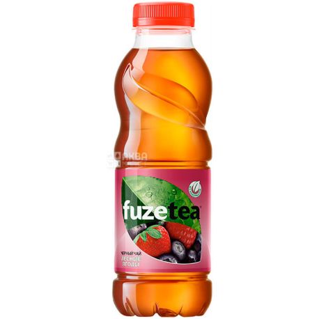 Fuzetea, 0,5 l, Black tea, With the taste of wild berries, PET