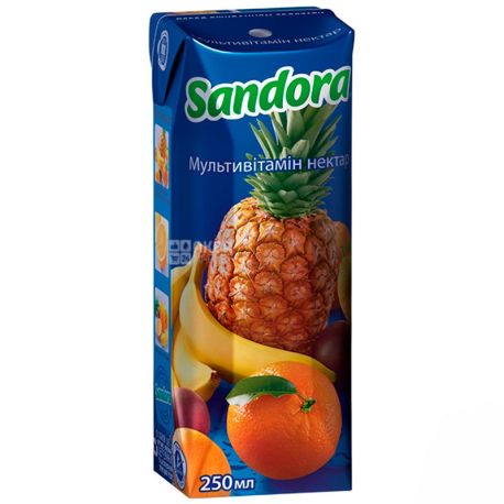 Sandora, Мультивитамин, 0,25 л, Сандора, Нектар натуральный