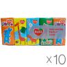 Ruta Baby, 10 упаковок по 10 шт., Хусточки носові паперові Рута, Дитячі, 3-х шарові