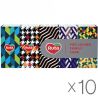 Ruta Style, 10 упаковок по 10 шт., Платочки носовые бумажные Рута Стайл, 3-х слойные