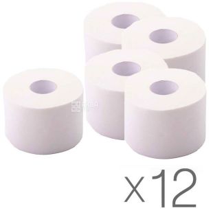 Mirus Jambo, Упаковка 12 шт. х 1 рул., Туалетний папір целюлозний Мірус, двошаровий, 100 м, 606 відривів, 90х165 мм, на втулці