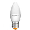 VIDEX LED, Лампа світлодіодна Свічка, цоколь E27 6 W, 3000К, 220V, тепле світіння, 540 Lm