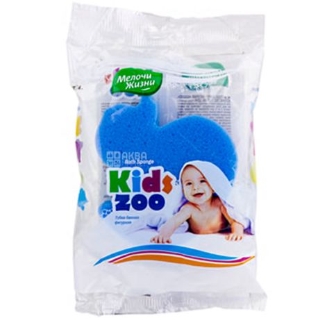 Мелочи Жизни, 1 шт., Губка банна, фігурна Kidszoo, асорті