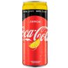 Coca-Cola Zero, Lemon, 0,33 л, Кока-Кола Зеро, Лимон, Вода солодка, низькокалорійна, ж/б