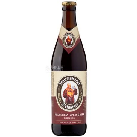 Franziskaner Hefe Dunkel, Dark Beer, 0.5 L