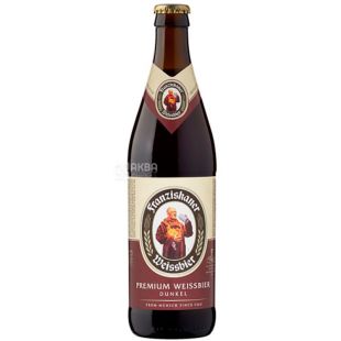 Franziskaner Hefe Dunkel, 0.5 л, Франсисканер, Пиво темное, нефильтрованное, стекло