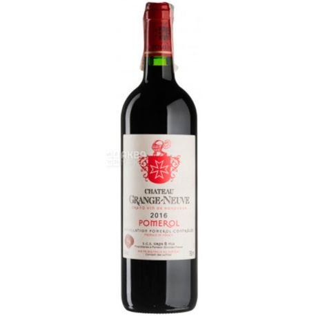 Chateau Grange-Neuve 2016, Вино червоне сухе, 0,75 л