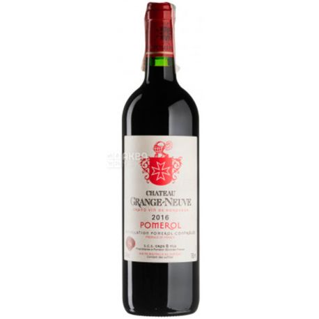 Chateau Grange-Neuve 2016, Вино красное сухое, 0,75 л