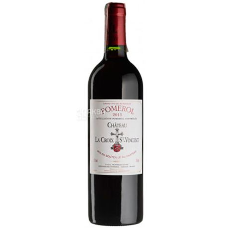 Chateau La Croix Saint Vincent 2013, Вино червоне сухе, 0,75 л