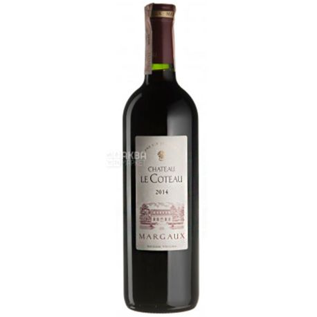Chateau Le Coteau 2014, Вино червоне сухе, 0,75 л