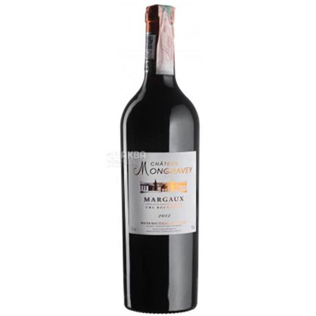 Chateau Mongravey 2012, Вино червоне сухе, 0,75 л