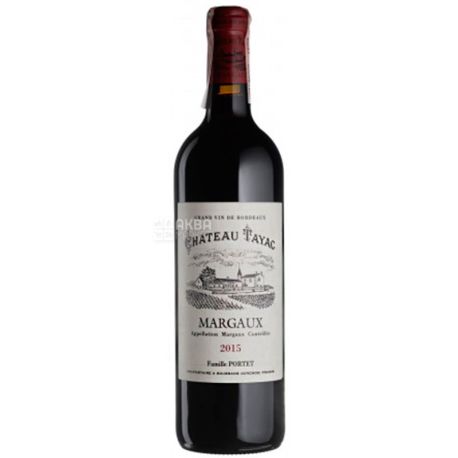Chateau Tayac 2015, Вино червоне сухе, 0,75 л